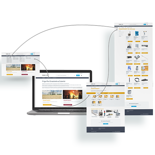 Referenzbild Schema zur Produktauswahl im Frigortec-Online-Shop