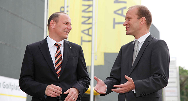 Neue Firmeneigentümer Stefan Kügel und Georg-Friedrich Blocher 2007